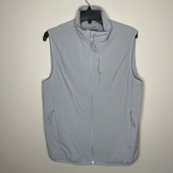 J.CREW Performance Vest Women Small Gray NEW Full Zip Lightweight BW474 - Picture 1 of 16